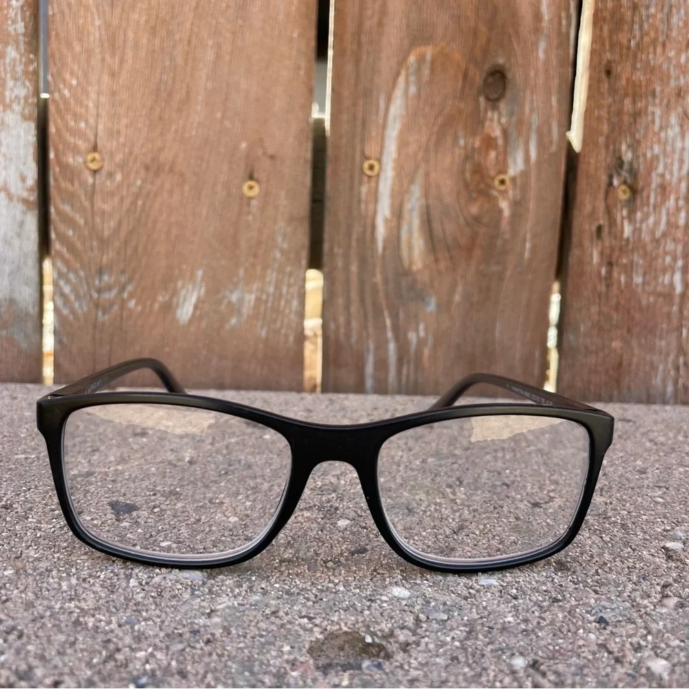 JONES NEW YORK Black Gray Eyeglass Readers Frames 53 18 138‎ +2.00